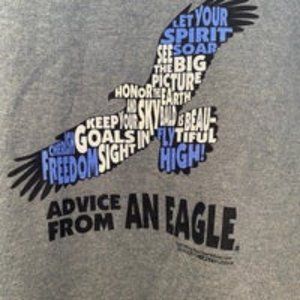 NWT XL Men's Novelty T-Shirt - Advice from an Eagle